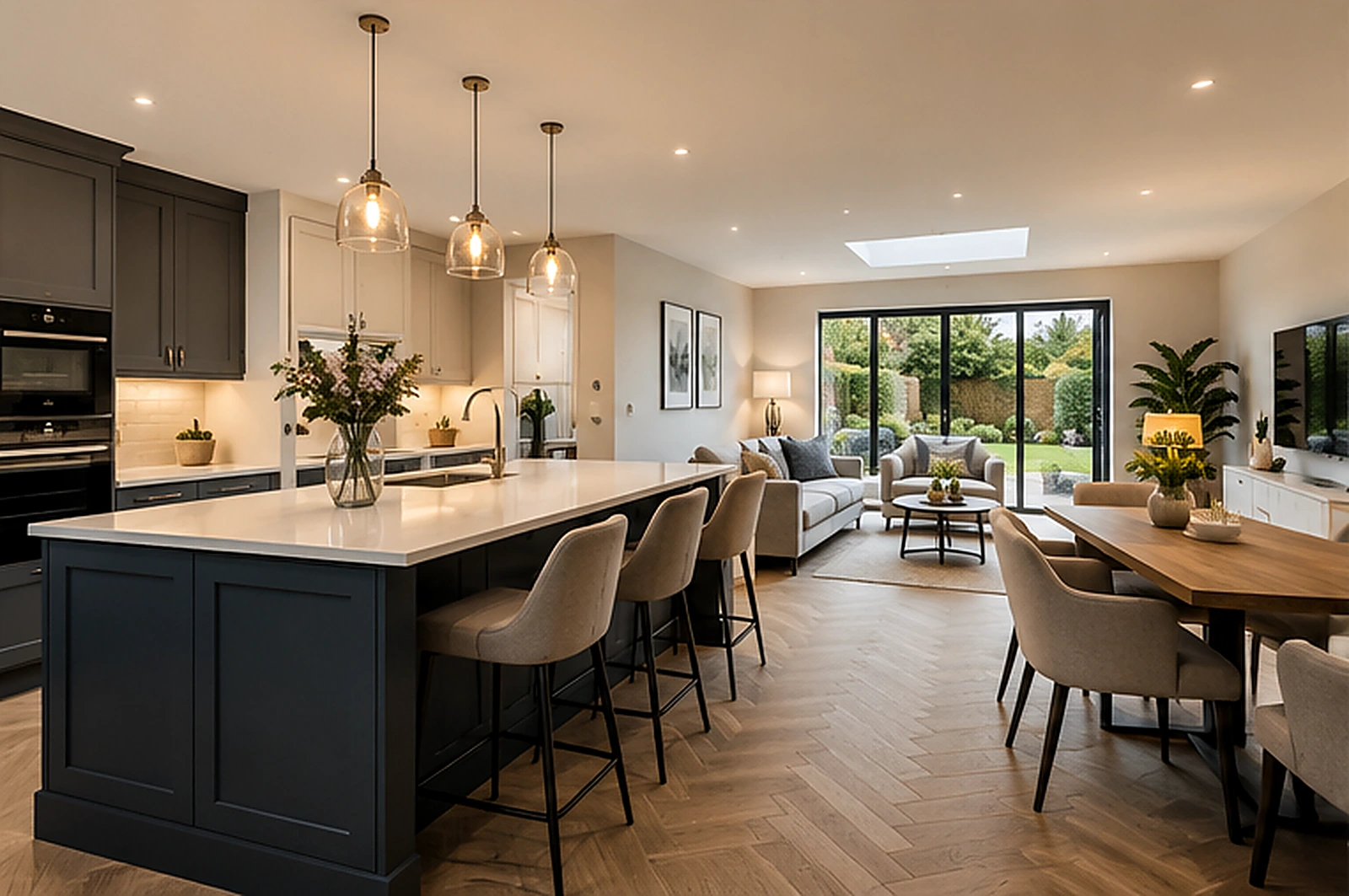 Illustrative modern refurbished interior